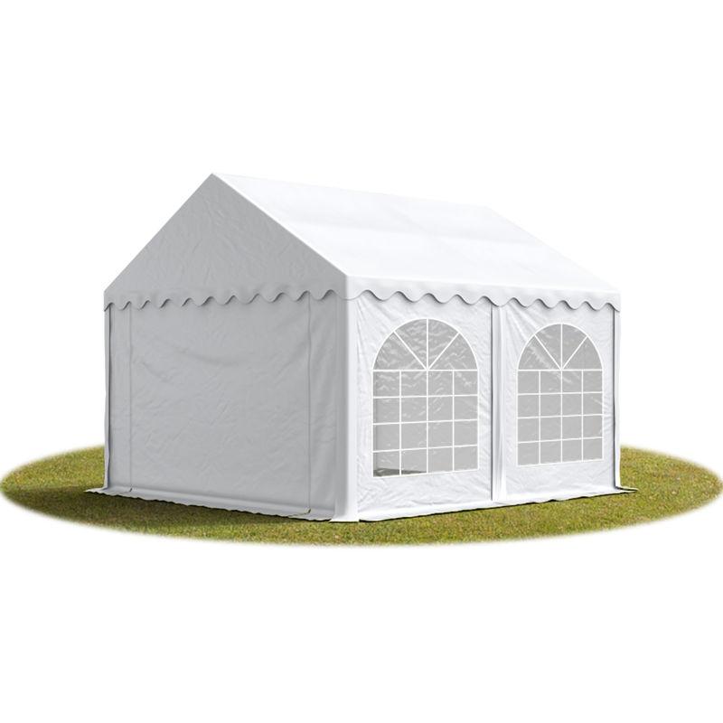 Tendapro.it - 3x4 mTendone per feste PREMIUM PVC bianco 100% impermeabile Gazebo da giardino Tendone da esterno Tenda party