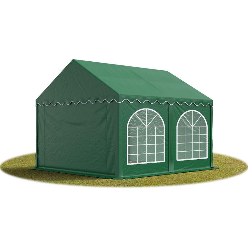 Tendapro.it - 3x4 mTendone per feste PREMIUM PVC verde scuro 100% impermeabile Gazebo da giardino Tendone da esterno Tenda party