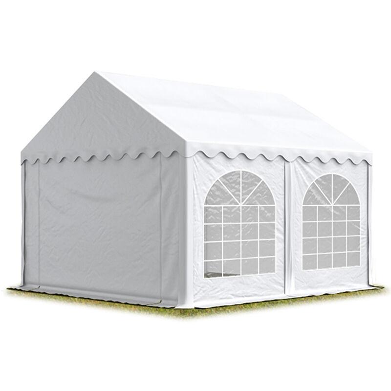 Tendapro.it - 3x5 mTendone per feste PREMIUM PVC bianco 100% impermeabile Gazebo da giardino Tendone da esterno Tenda party