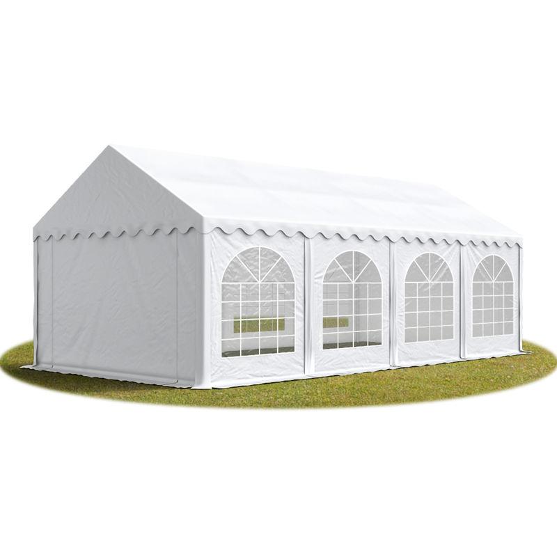4x8 mTendone per feste PREMIUM PVC bianco 100% impermeabile Gazebo da giardino Tendone da esterno Tenda party - TENDAPRO.IT 4x8 mTendone per feste PREMIUM PVC bianco 100% impermeabile Gazebo da giardino Tendone da esterno Tenda party - TENDAPRO.IT