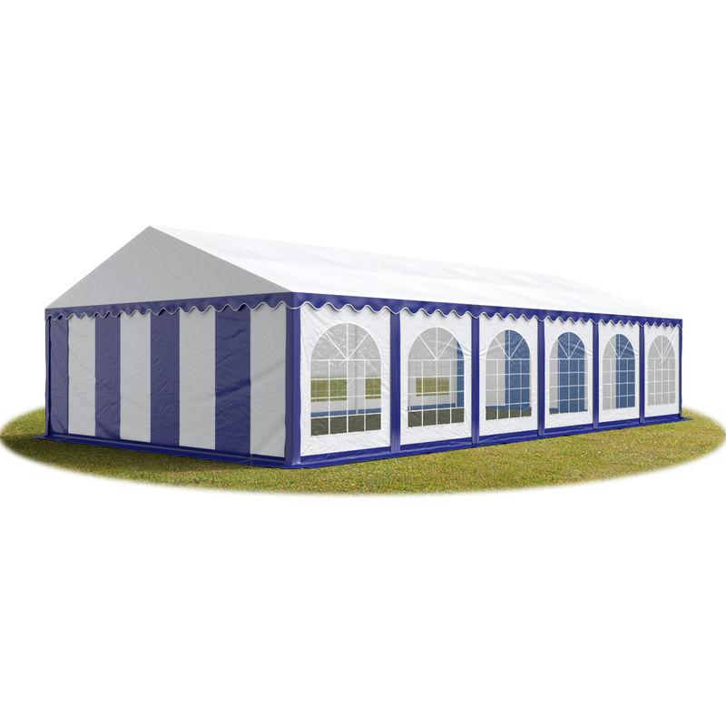 6x12 mTendone per feste PREMIUM PVC blu-bianco 100% impermeabile Gazebo da giardino Tendone da esterno Tenda party - TENDAPRO.IT 6x12 mTendone per feste PREMIUM PVC blu-bianco 100% impermeabile Gazebo da giardino Tendone da esterno Tenda party - TENDAPRO.IT