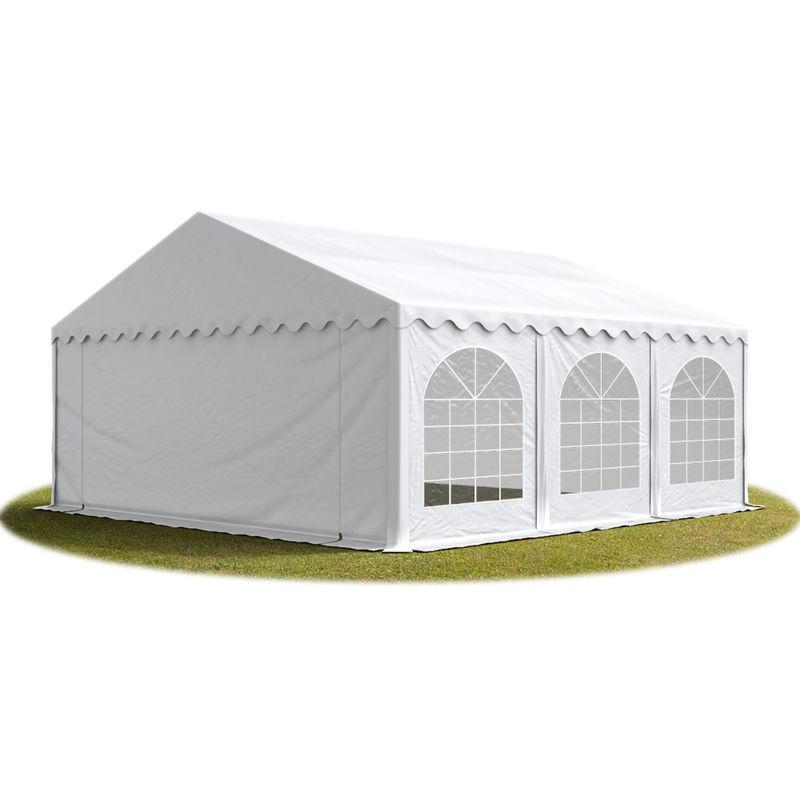 6x6 mTendone per feste PREMIUM PVC bianco 100% impermeabile Gazebo da giardino Tendone da esterno Tenda party - TENDAPRO.IT