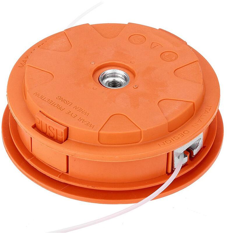 BES - Testina Decespugliatore Ricambio 13cm Universale Tasto push Doppio Filo 2mm