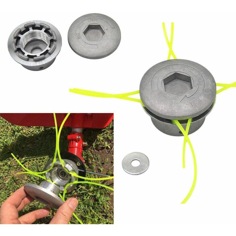 Testina in Alluminio Universale Per Decespugliatore Tosaerba Tagliaerba 4 fili