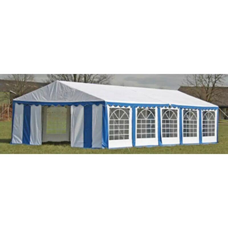 Gazebo per Feste con Pannelli Laterali 10 x 5 m Blu e Bianco - Blu - Vidaxl