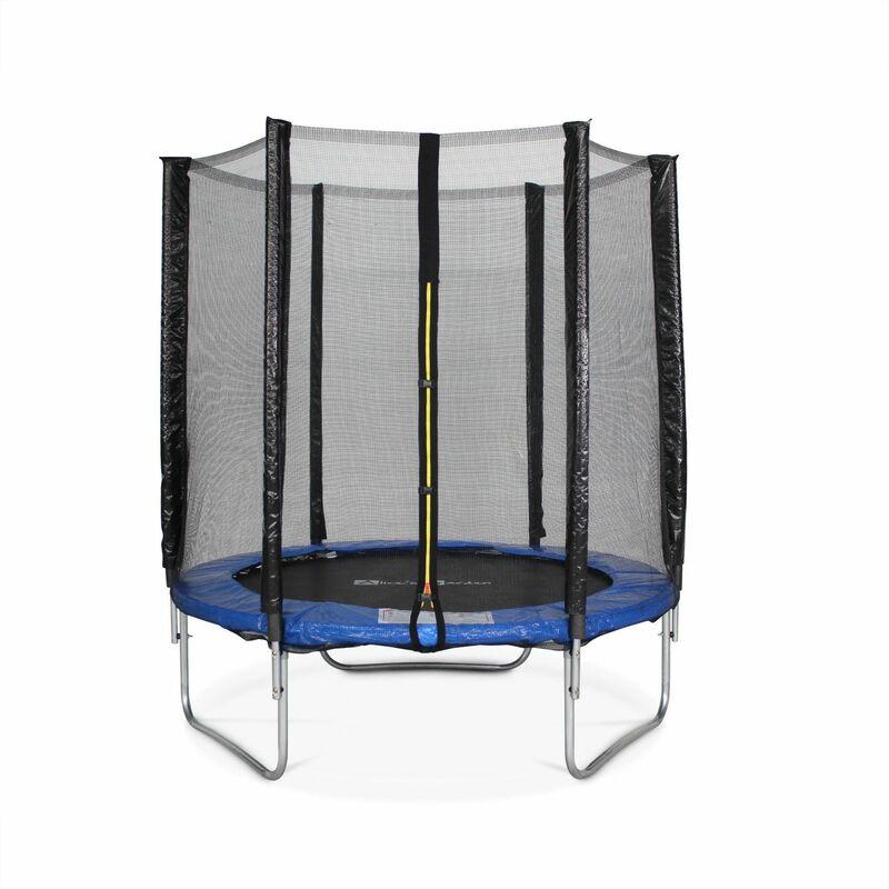 Trampolino 180cm, colore: Blu, con rete di protezione - modello: Cassiopée | Alta Qualità | Norme UE. - Blu Trampolino 180cm, colore: Blu, con rete di protezione - modello: Cassiopée | Alta Qualità | Norme UE. - Blu