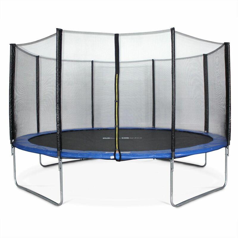 Trampolino 430 cm, colore: Blu, con rete di protezione - modello: Vénus | Alta Qualità | Norme UE. - Azul - ALICE'S GARDEN