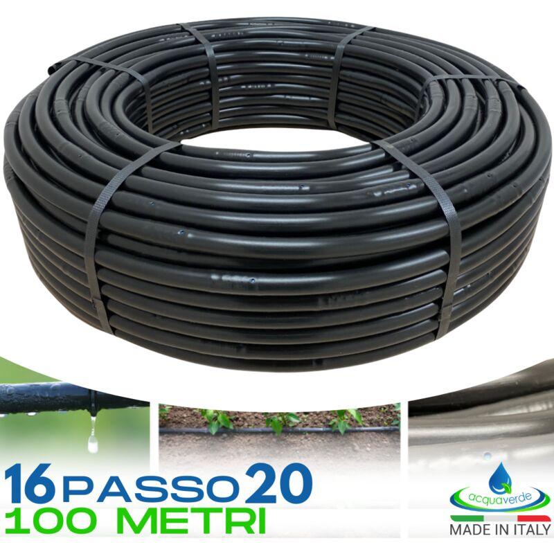 Tubo Ala Gocciolante 16 passo 20 Per Irrigazione a Goccia Giardino, Orto - 100 metri
