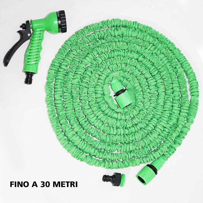 Tubo da Giardino Estensibile Pompa Acqua Terrazzo 30mt con Pistola 7 Funzioni Tubo da Giardino Estensibile Pompa Acqua Terrazzo 30mt con Pistola 7 Funzioni