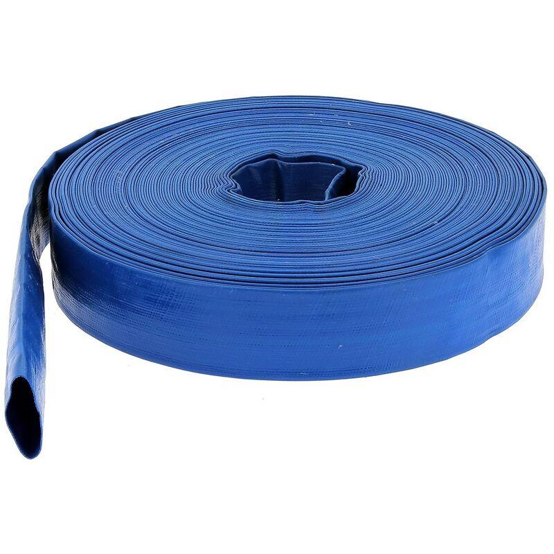 Tubo di mandata piatto ø 51 mm (2'') blu - Lunghezza 10 metri