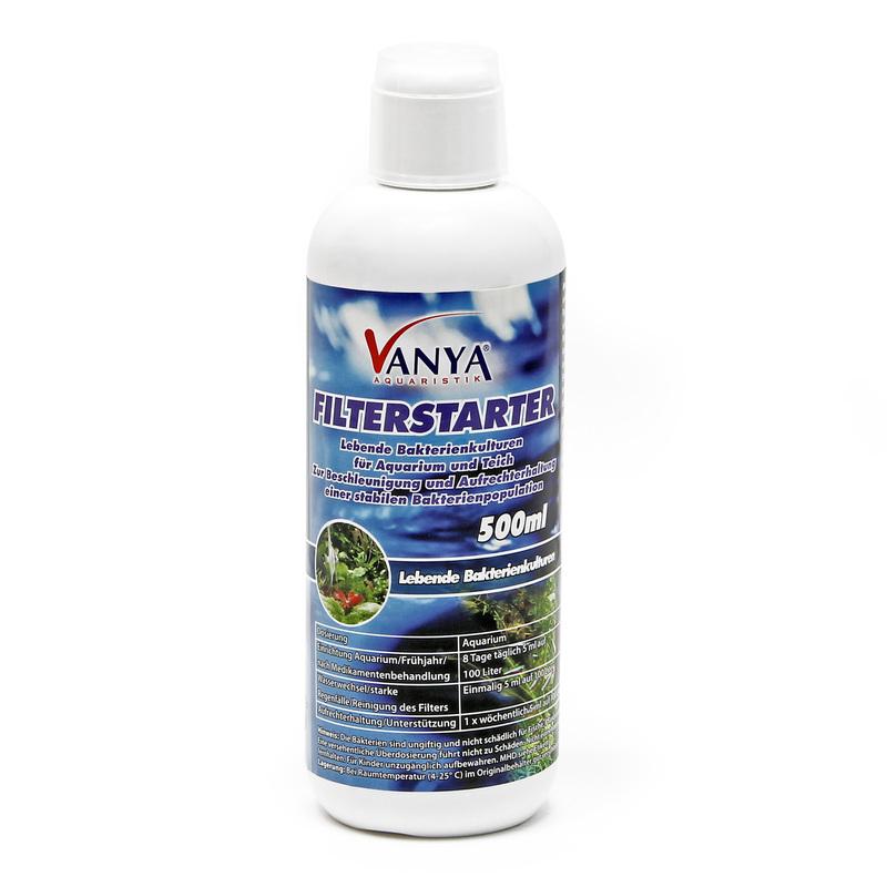 Vanya Filterstarter Biostarter Batteri filtranti Acqua dolce Acquario 500 ml - UNIQUE KOI