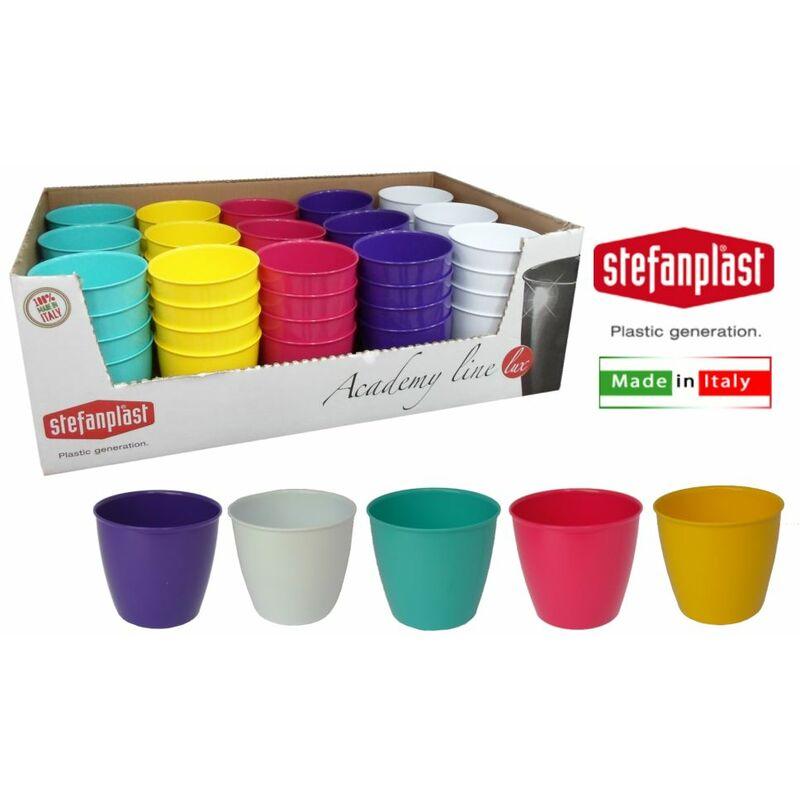 VASO ACADEMY LUX ROUND D.11X10h 5 MIX COLOR 1 PZ