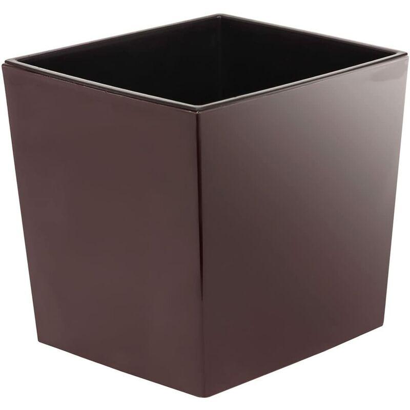 Vaso Quadrato JUKA 25x25 cm Moka