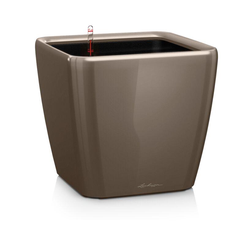 Vaso da interno e esterno quadro Premium ls 21 cm - Tortora Lucido - Tortora Lucido