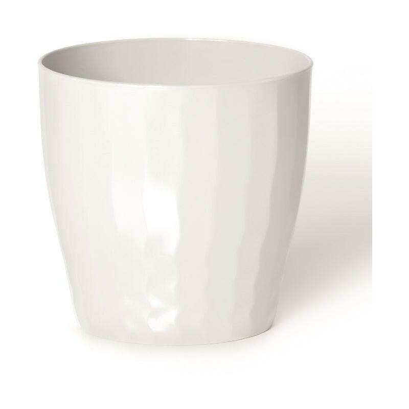 Vaso rotondo colorato da interno b-living 15 cm. Bianco