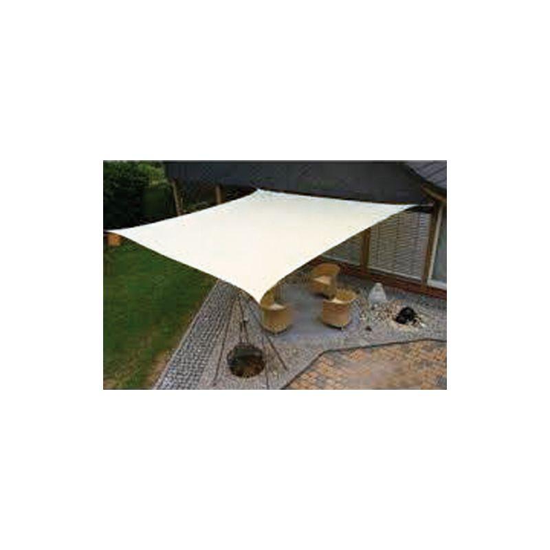 Vela ombreggiante quadrata - Bianca 3,6x3,6mt - giardino telo copertura tenda Vela ombreggiante quadrata - Bianca 3,6x3,6mt - giardino telo copertura tenda