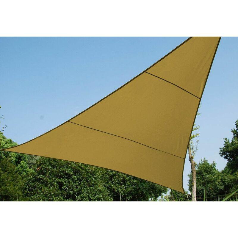 Vela Telo Ombreggiante 5x5 Triangolare Giardino Ombra Sole Tenda Parasole in PVC - BRICOSHOP24