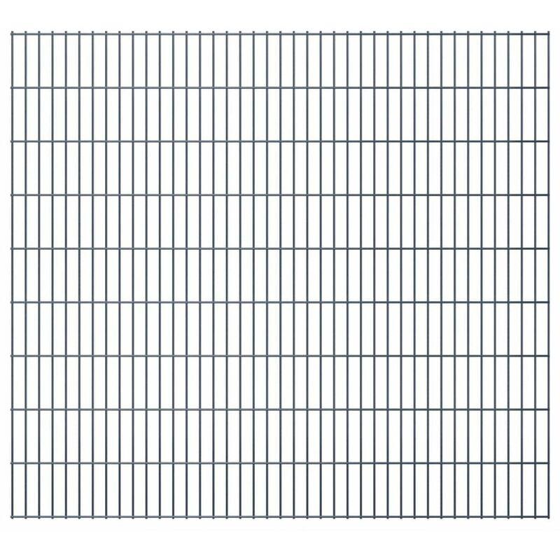 vidaXL 2D Pannelli di Recinzione Giardino 2008x1830 mm 50 m Grigio - Grigio vidaXL 2D Pannelli di Recinzione Giardino 2008x1830 mm 50 m Grigio - Grigio