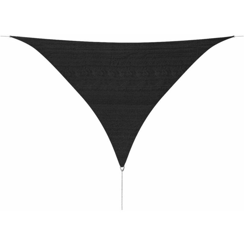 Parasole a Vela HDPE Triangolare 3,6x3,6x3,6 m Antracite - Antracite - Vidaxl Parasole a Vela HDPE Triangolare 3,6x3,6x3,6 m Antracite - Antracite - Vidaxl