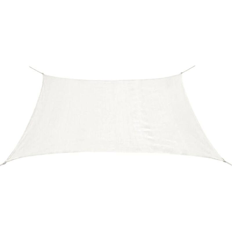Parasole a Vela HDPE Quadrata 2x2 m Bianca - Bianco - Vidaxl