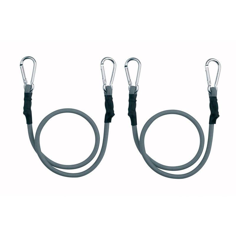 07333-Tenditore con moschettone, 2 pezzi, colore: grigio - Windhager
