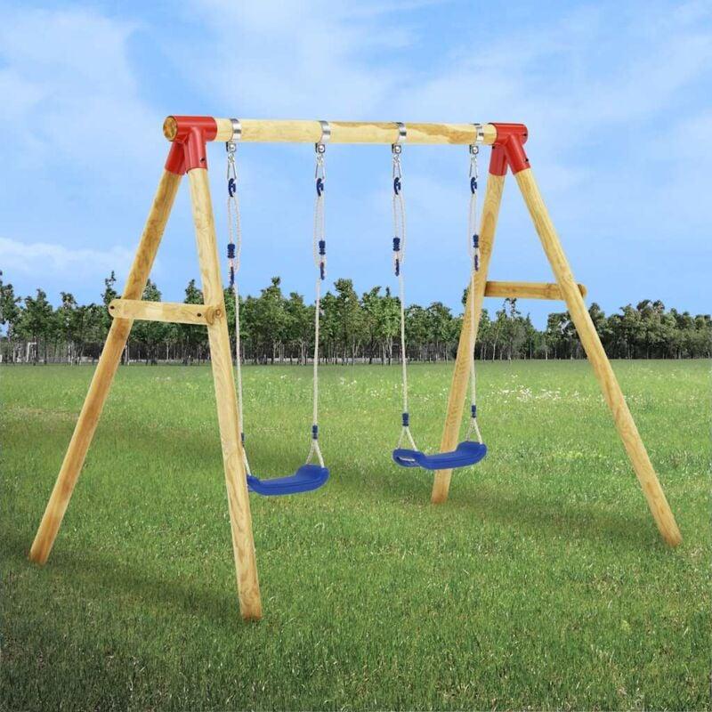 Furniture Limited - Set Altalena da Giardino 230x130x166 cm in