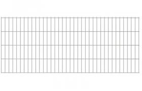 2D Pannello di Recinzione Giardino 2008x830 mm 6m Argento - ASUPERMALL
