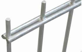 2D Pannello di Recinzione Giardino 2008x830 mm 8m Argento - ASUPERMALL
