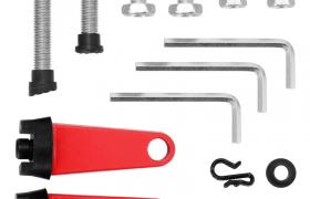 Asupermall - Accessori per macchine da taglio per smerigliatrice angolare, supporto smerigliatrice angolare, rosso