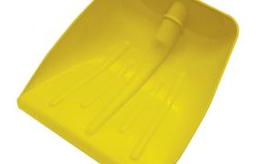 Papillon - badile pala per neve e granaglie pvc gialla s/manico maurer