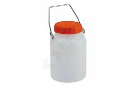 Bidone collo largo 2 litri in plastica per alimenti - Bianco neutro - Mobil Plastic - NEUTRO