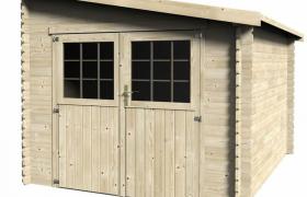 Bricoshop24 - Casetta in Legno 28 mm Ricovero Porta Attrezzi Armadio da Giardino Block House