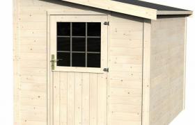 Bricoshop24 - Casetta in Legno Armadio 28 mm Ricovero 2 Porte Attrezzi Giardino No Pavimento