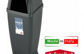 Cestino Diablo Con Posacenere Antracite Stefanplast - BIGHOUSE IT Cestino Diablo Con Posacenere Antracite Stefanplast - BIGHOUSE IT