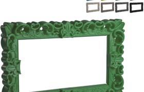 Cornice pop design barocco moderno Slide Frame Of Love M rettangolare | Colore: Verde 2