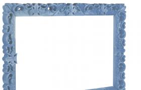 Cornice pop design barocco moderno Slide Frame Of Love Xl rettangolare | Colore: Blu