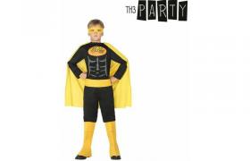 Cliccandoshop - Costume per Bambini Supereroe Nero 10-12 Anni 10-12 Anni