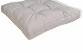 Cuscino imbottito per sedia 60 x 60 x 10 cm colore sabbia bianca VD23907 - HOMMOO Cuscino imbottito per sedia 60 x 60 x 10 cm colore sabbia bianca VD23907 - HOMMOO