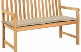 Cuscino per Panca da Giardino Beige 150x50x3 cm - Beige - Vidaxl