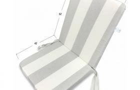 CUSCINO SEDIA BASSO PER POLTRONE SDRAIO SFODERABILE cm. 45X94X5 DA ESTERNO QUALITA EXTRA - TEX FAMILY