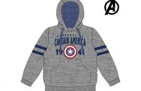 Felpa con Cappuccio Unisex 74133 Grigio 14 anni 14 anni - The Avengers