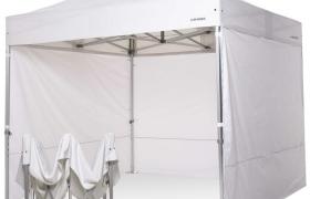 Gazebo 3x3 ultraresistente pieghevole in alluminio con laterali. - BIANCO - RAY BOT