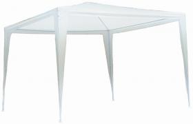 Gazebo Giardino Bar Campeggio in metallo 3x3 mt telo bianco impermeabile fiera