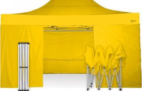 Gazebo Pieghevole 3x4,5 RAY BOT CON LATERALI - GIALLO - GIALLO