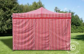 Gazebo pieghevole Gazebo rapido FleXtents PRO 4x4m Rigato, incl. 4 fianchi - DANCOVER