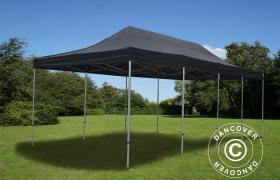 Gazebo pieghevole Gazebo rapido FleXtents Steel 4x8m Nero - DANCOVER