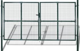 Cancello per Giardino in Rete Metallica 289x175 cm/306x225 cm VD03520 - Hommoo