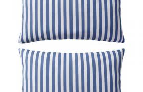 Cuscini da Esterno 2 pz Stampa a Righe 60x40 cm Blu VD01466 - Hommoo Cuscini da Esterno 2 pz Stampa a Righe 60x40 cm Blu VD01466 - Hommoo