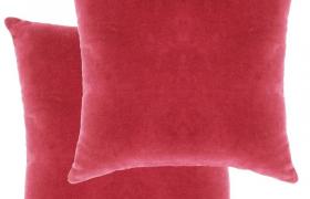 Cuscini in Velluto di Cotone 2 pz 45x45 cm Rosa VD22657 - Hommoo Cuscini in Velluto di Cotone 2 pz 45x45 cm Rosa VD22657 - Hommoo