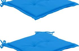 Hommoo Cuscini per Sedie da Giardino 2 pz Blu 50x50x3 cm VD46030